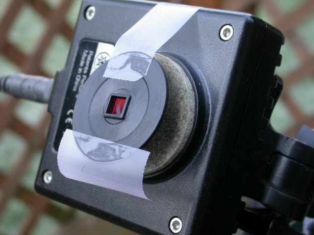 Bennet's pressboard webcam lens adapter